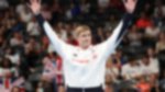 Stephen Clegg crowd wave podium S12 100m Fly GOLD Paris 2024